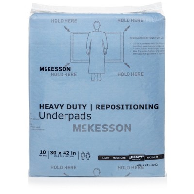 McKesson Disposable Underpad Heavy Absorbency Super Absorbent Polymer
