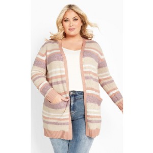 Avenue Women's Plus Size Simone Cardigan - 1 of 4