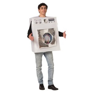Imposta Costumes Adult Dryer Costume Bodysuit Silver One Size - 1 of 3