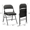 Acekool Padded Folding Chairs – PU Leather Seat, 350 lb Capacity, Stackable & Portable for Indoor/Outdoor Use - 3 of 4