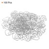 Unique Bargains Heart-Shaped Metal Prevent Tearing Pages Home Office Paper Clip 100 Pcs - 3 of 4