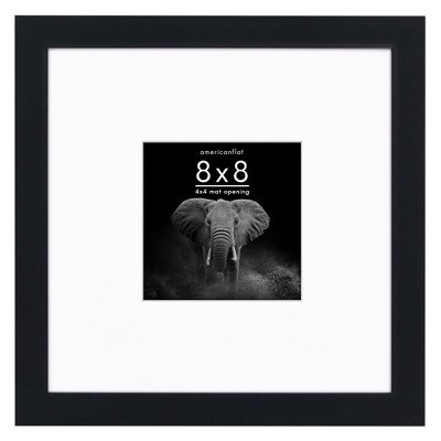 Americanflat Gallery-Style Picture Frame with Mat to Secure Artwork, Prints, and Photos