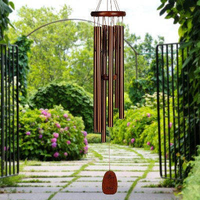 Bronze and Bubinga Pachelbel Canon Wind Chime, 32-inch