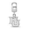 Black Bow Jewelry Sterling Silver Marquette Golden Eagles NCAA Bead Charm - 3 of 4
