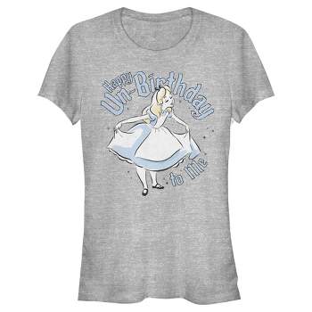 Junior's Women Alice in Wonderland Happy Un-Birthday To Me T-Shirt