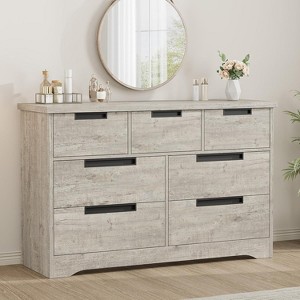 Jojoka 7 Drawer Dresser for Bedroom,Modern Double Dresser with Embedded Handles Design for Living Room - 1 of 4
