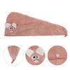 Unique Bargains Soft Cute Cartoon Pattern Hair Towel 1 Pc - 3 of 4