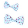 The Worthy Dog Gingham Flamingos Bow Tie Accessory - 3 of 3