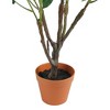 Northlight 36" Blooming Peony Flower Artificial Potted Plant - Green/Brown - 2 of 4