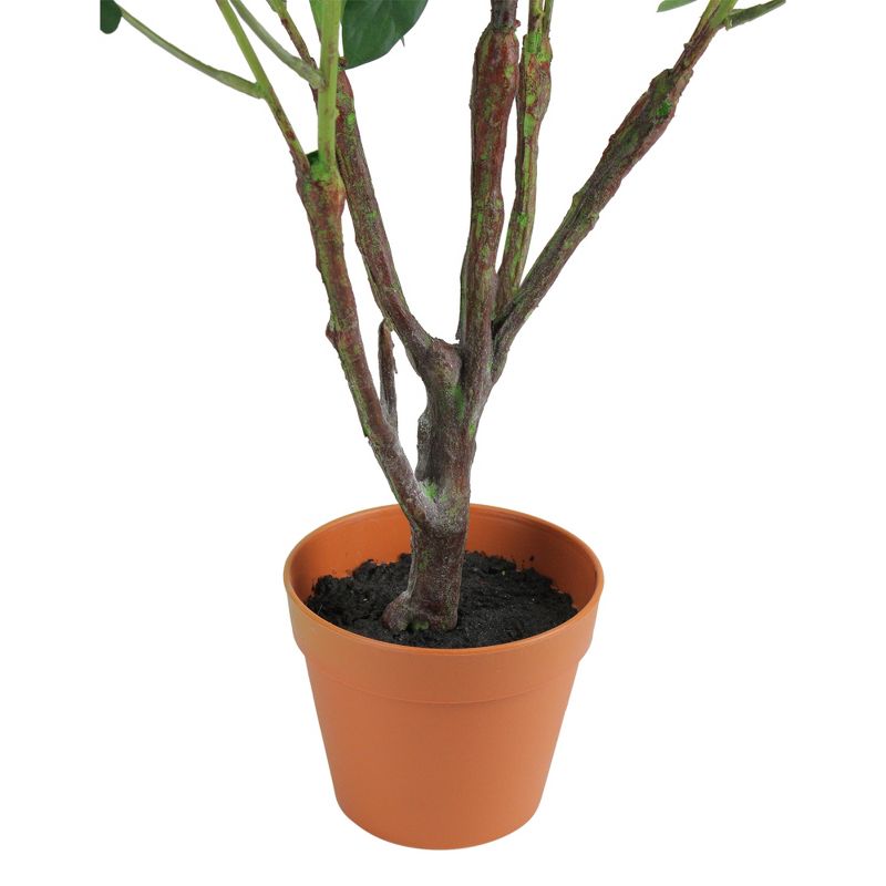 Northlight 36" Blooming Peony Flower Artificial Potted Plant - Green/Brown, 2 of 5