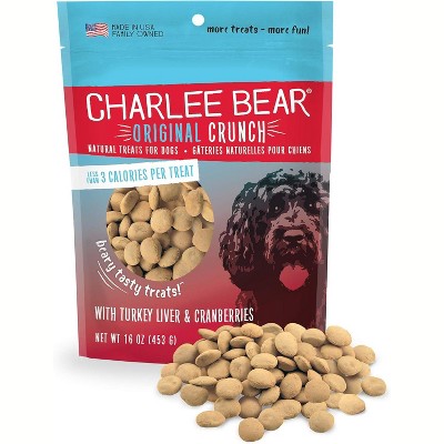 Charlee Bear Original Crunch Turkey Liver Cranberries Dog Treats 16 Oz Target