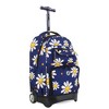 JWorld Trio Rolling 20" Backpack with Lunch compartment and Detachable Pencil Case - Joy Daisy - 2 of 4