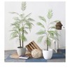 4Ft Tall Triple Fake Palm Tree in Pot Artificial Palm Tree UV Sun Resistant Tropical Floor Faux Plant for House Indoor Outdoor Office Living Room Bed - 2 of 4
