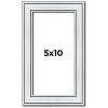 PosterPalooza | Panoramic Classic Silver Picture Frame - UV Acrylic, Foam Board Backing, Hanging Hardware - 2 of 4
