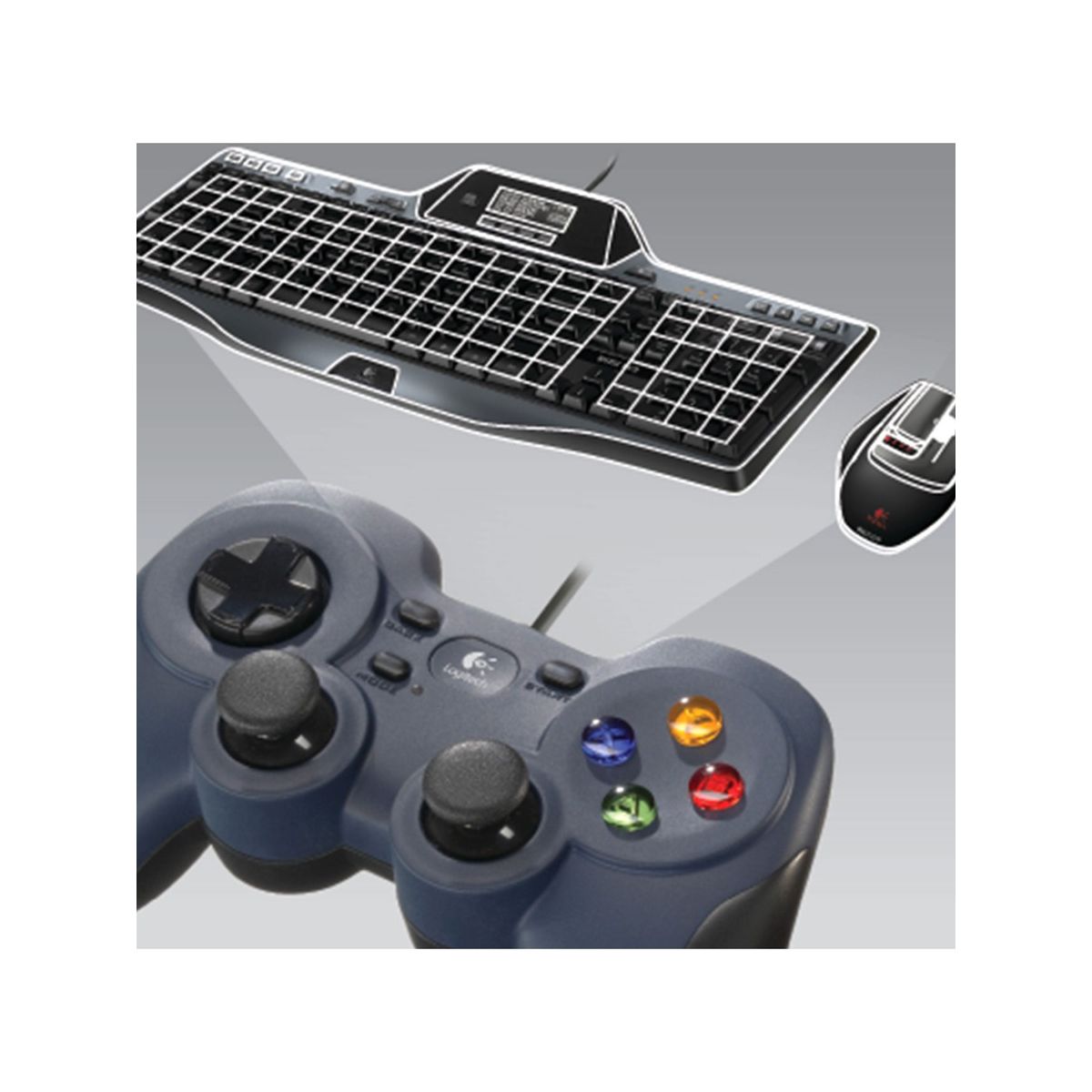 Logitech F310 Gaming Pad - Cable - USB - PC - thumbnail 2