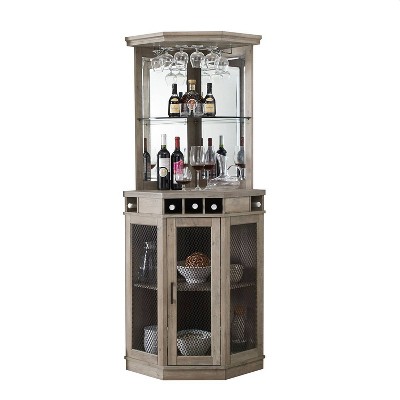 Corner Bar Unit With Mesh Doors Home Source Target