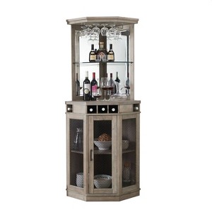 Corner Bar Unit with Mesh Doors - Home Source - 1 of 4