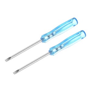 Unique Bargains Appliances Repairing Flat Head Mini Slotted  Screwdriver 2 Pcs - 1 of 4