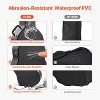 VEVOR Acoustic Guitar Hard Case, 43.31 in Gourd-Shaped Guitar Hard Case, PVC Padding Soft Lining Water-Resistant Hard Shell Guitar Case, Black - 4 of 4