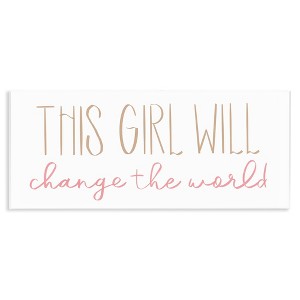 Stupell Industries Girl Power Motivational Phrase Wall Plaque Art - 1 of 4