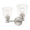 Livex Lighting Catania 2 - Light Vanity in  Brushed Nickel - 3 of 4