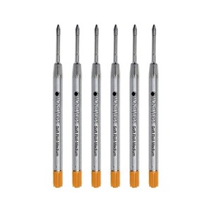 Monteverde Ballpoint Pen Refill Medium Point Orange Ink 6 Pack (P133OR) - 1 of 1