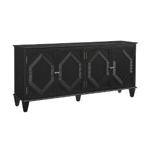 Lyngins Sideboard Buffet Cabinets with Brass Handles,Symmetrical Geometric Coffee Bar Cabinets,Credenzas for Kitchen,Entryway - 1 of 4