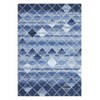 Area Rug Washable Non Slip Backing Boho Trellis Rug Low Pile Distressed Floor Carpet Retro Accent Rug for Living Room Bedroom - 4 of 4