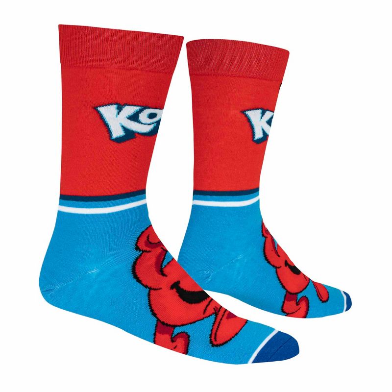 Odd Sox, Kool Aid Half Stripe, Funny Novelty Socks, Large, 3 of 7
