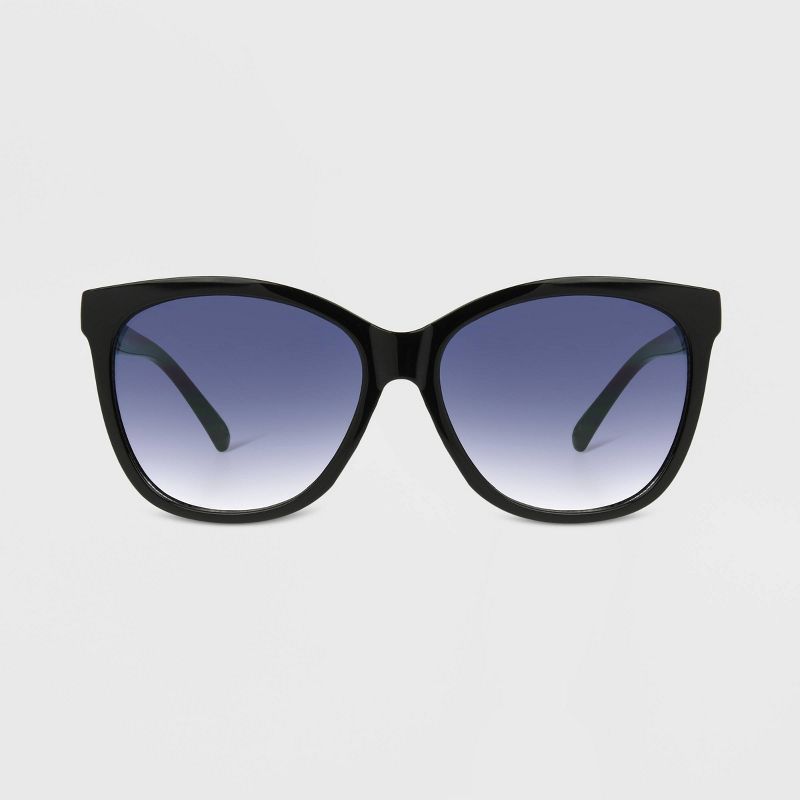 Women&#39;s Plastic Cateye Sunglasses - Universal Thread&#8482; Black, 3 of 9