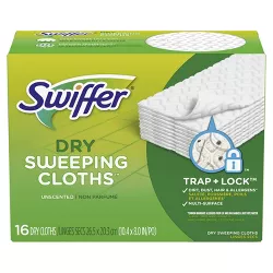 Swiffer Sweeper Dry Sweeping Pad Multi Surface Refills - Unscented - 16ct