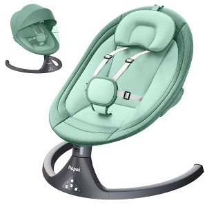 Napei Electric Baby Swing for Infants and Toddlers,with Bluetooth Music , 2 Seat Position,
5 Swing Angles with Gentle Speed-Light Green - 1 of 1