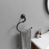 BWE 4-Piece Bath Hardware Set Towel Bar Hand Towel Holder Toilet Paper Holder Towel Hook Farmhouse - 4 of 4