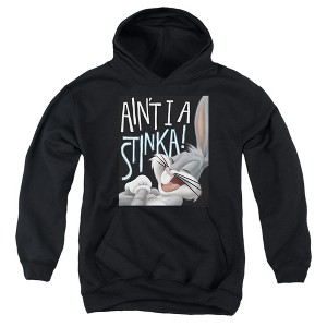 Boys’ Looney Tunes Bugs Bunny Ain't I A Stinka! Hooded Sweatshirt - 1 of 4