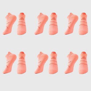 Anna-Kaci Men's Athletic Ankle Socks 6pk with Geometric Design - 1 of 4