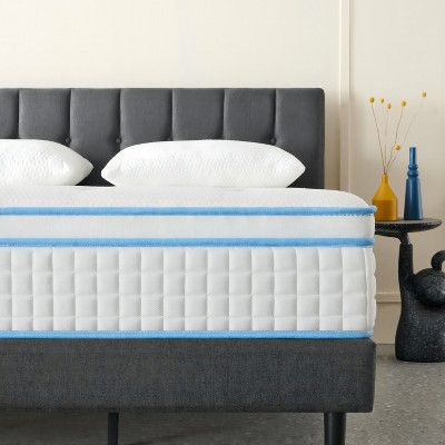 Wuleitex 12 Inches Individual Pocket Coils Hybrid Mattress with Premium Memory Foam & Medium Plush Feeling