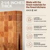 John Boos Small Maple Wood Cutting Board for Kitchen Thick Reversible End Grain Charcuterie Boos Block with Finger Grips - 3 of 4