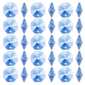 Unique Bargains Hanging Ornament DIY Craft Prisms 2 Holes Octagon Suncatchers 0.55" 100 Pcs - 1 of 4