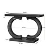 MAYEERTY 39" Console Table, Modern Mirrored Sofa Table Hallway Table - 4 of 4