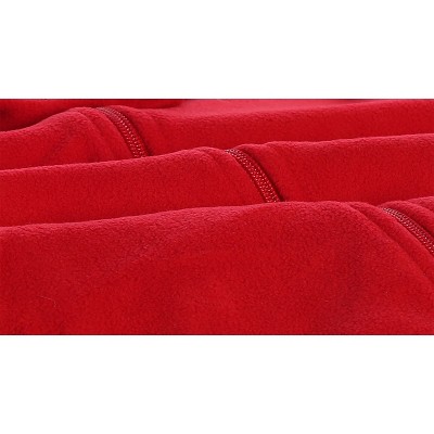 Мужские жилеты GIOBERTI Men's Full Zipper Polar Fleece Vest, Red, Large — фото 3