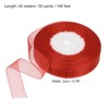 Unique Bargains Soft DIY Crafts Wedding Gift Wrapping Sheer Organza Ribbon 4 Roll - 2 of 4