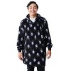 Ghostface Mask All-Over Print Black Oversized Hoodie Wearable Blanket-OSFA - 2 of 4