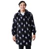 Ghostface Mask All-Over Print Black Oversized Hoodie Wearable Blanket-OSFA - image 2 of 4