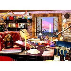 Brain Tree - Pirates Room 1000 Piece Puzzles for Adults-Jigsaw Puzzles-With 4 Puzzle Sorting Trays- Random Cut - 27.5"Lx19.5"W - 1 of 4
