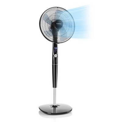 Klarstein Silent Storm 35 Watt 16 Inch Rotor 12 Speed 5 Mode Adjustable  Oscillating Pedestal Fan With Remote Control, For Rooms Up To 850 Sqft :  Target