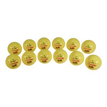 Sportime Inflatable Balls, Multi-Purpose, 4 Inches, Yellow, Pack of 12