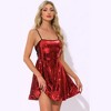 INSPIRE CHIC Women's Adjustable Spaghetti Straps Party Glitter Sparkle Sequin Dress - 2 of 4