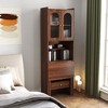 NicBex 10-Shelf Cubbyhole Bookcase, 53.15" Wooden Storage Bookshelf with Label Tags,  Bookcase Display Stand - 2 of 4