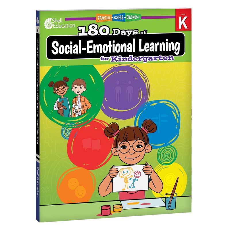 Shell Education 180 Days Social-Emotional Learning, Writing, & Spelling Grade K: 3-Book Set, 2 of 3