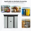 NicBex Metal Outdoor Storage Shed with Window and Transparent Plate for Backyard Garden,Patio - 4 of 4